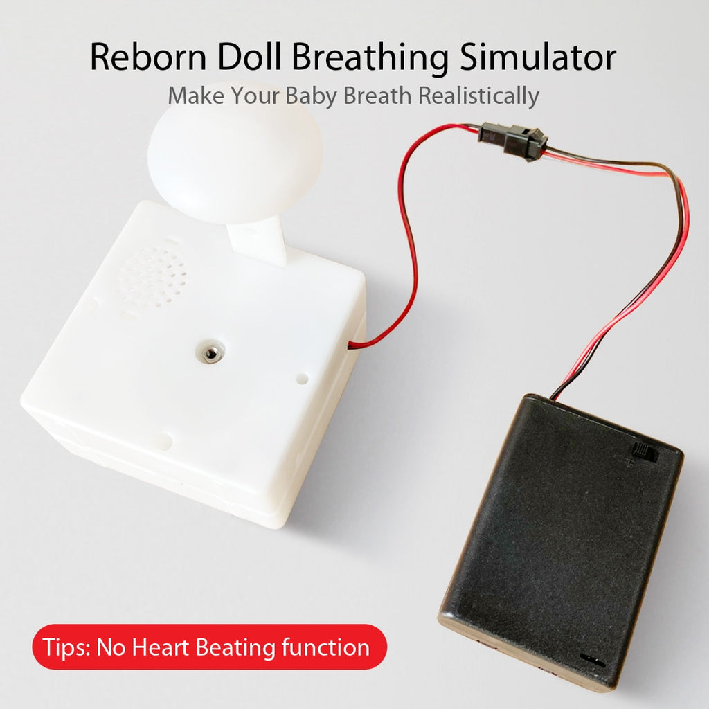 Reborn baby doll breathing simulator mechanism for reborns. Electronic reborn breathing machine for reborn babies. Reborning supplies.