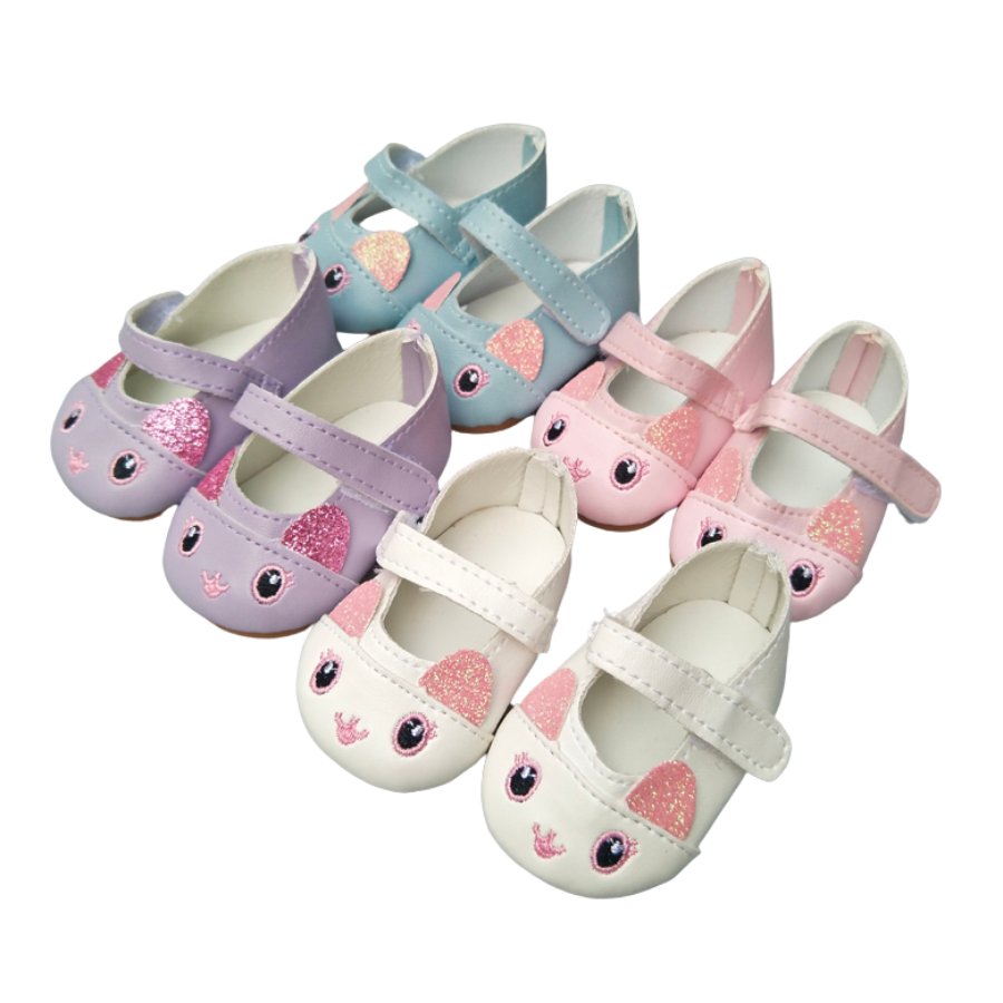 Mary Jane Kitten reborn doll shoes for micro, mini and preemie reborn dolls. Also fits american girl dolls, berenguer babies and baby alive dolls.