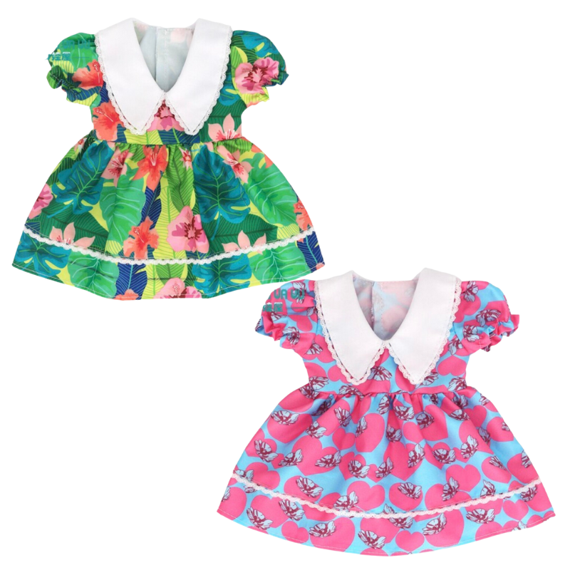 Vintage Spanish baby doll dresses for preemie reborns and small dolls such as American Girl Dolls, Cabbage Patch Kids, La Newborn Berenguer Babies, Our Generation, etc. Doll Clothes. Reborn Clothing.