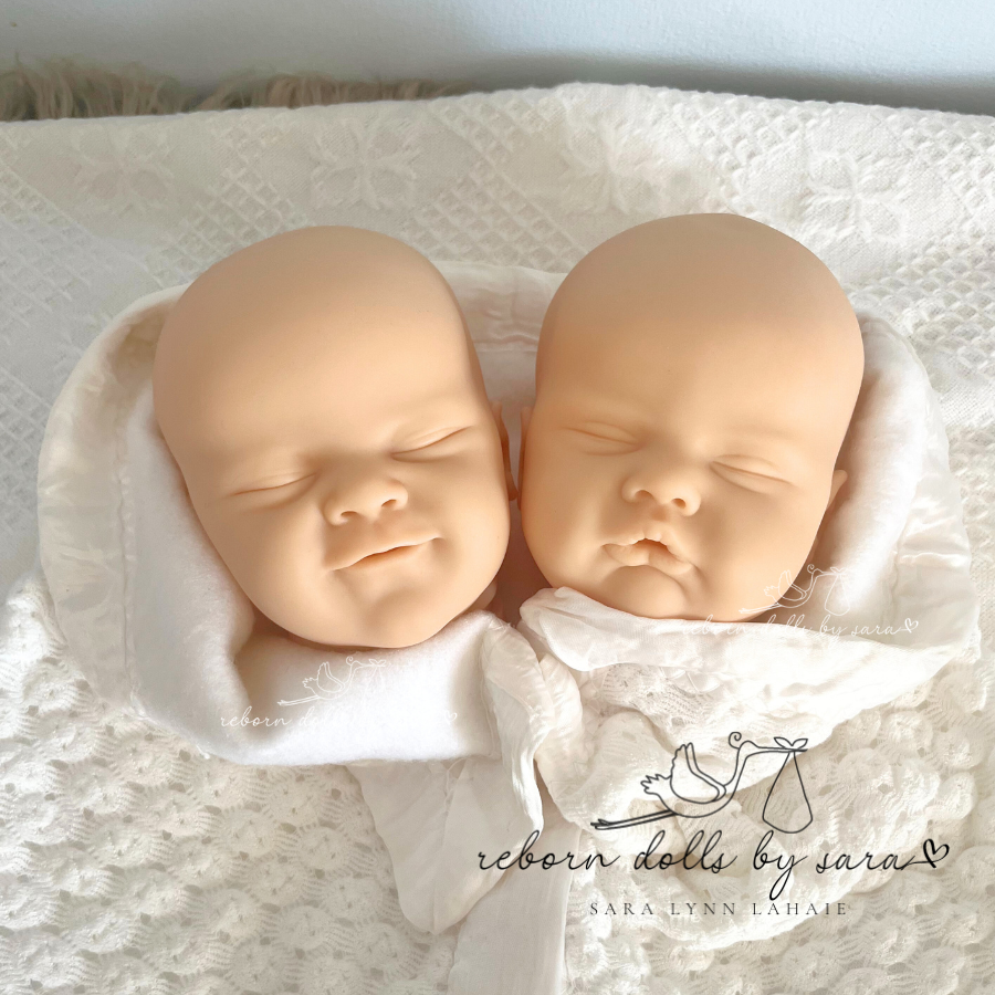 picture is of a blank reborn doll vinyl kit named Twyla and SOLE Quinbee by Laura Lee Eagles LLE. 
