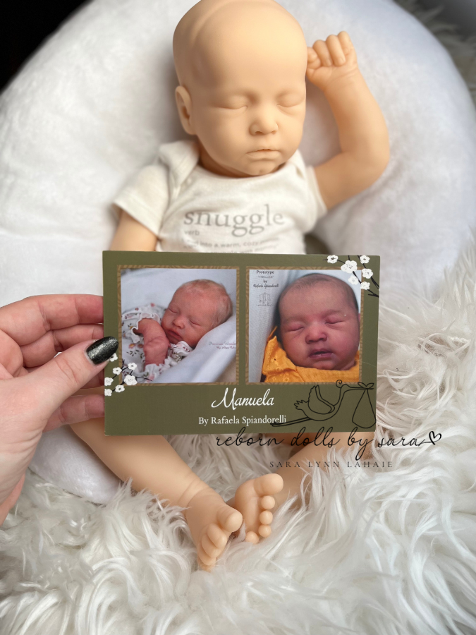 Blank sold out limited edition SOLE vinyl reborn doll kit for sale Manuela By Rafaela Spiandorelli. Sold by Sara Lahaie from Reborn Dolls by Sara in Arnprior, Ontario, Canada.