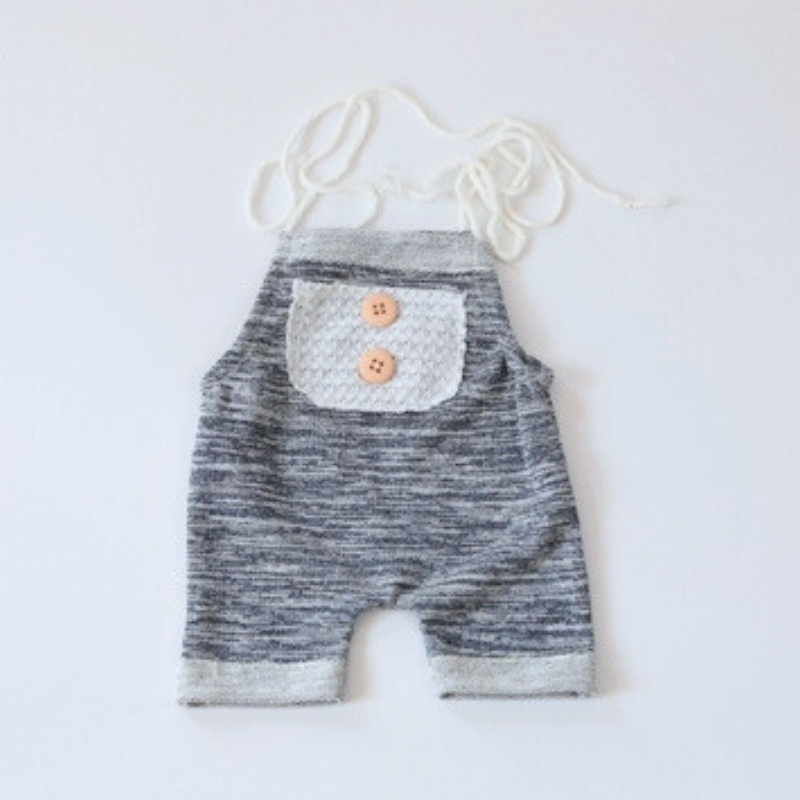 Handmade cotton photography overalls for baby girl and baby goy. Great for twins and reborn dolls.