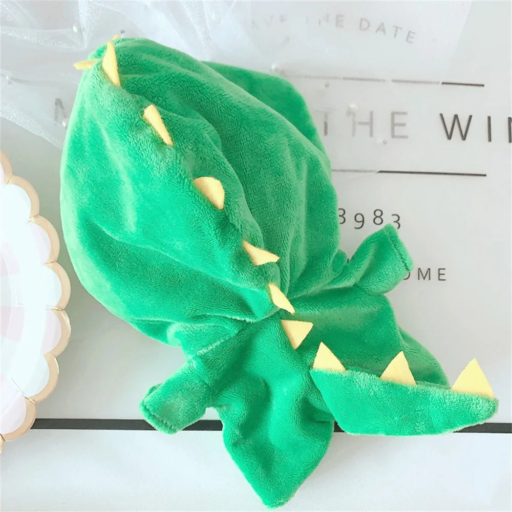 mini miniature micro reborn doll costume.  crocodile alligator romper for 6" reborns face down showing the tail and hood.  Clothes for 6" silicone dolls.