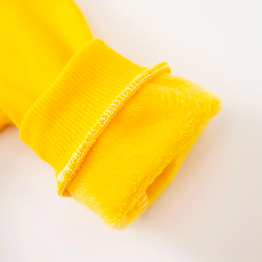 Brown and white striped mouse overalls attached to a yellow long-sleeve shirt for reborn baby boys.