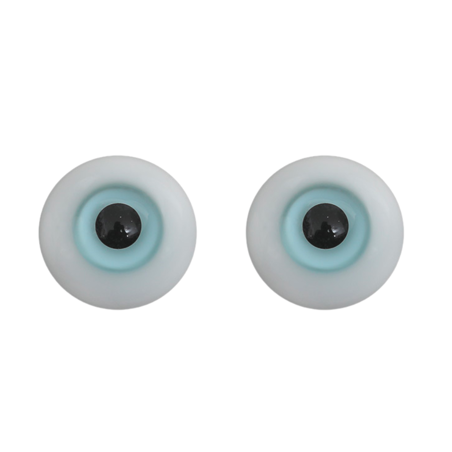 6mm to 18mm Husky Blue Half Back Glass Eyes Reborn Doll Supplies
