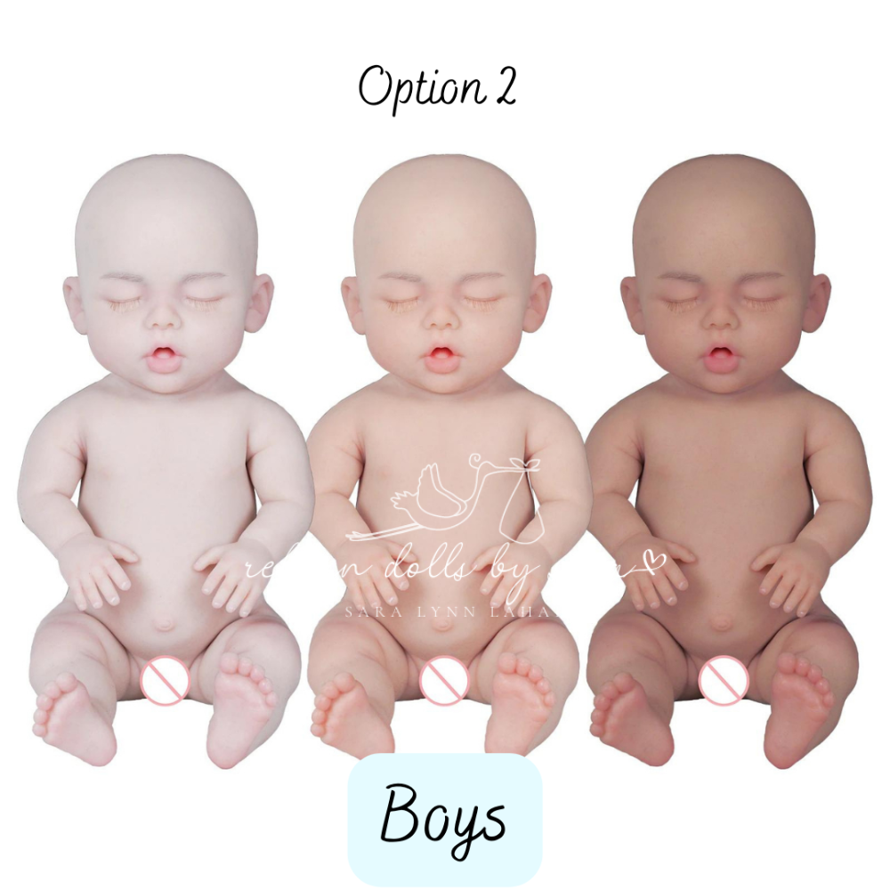 18.5" FBS Full Body Silicone Drink n' Wet Reborn Baby Boy Sleeping Anatomically Correct for Sale