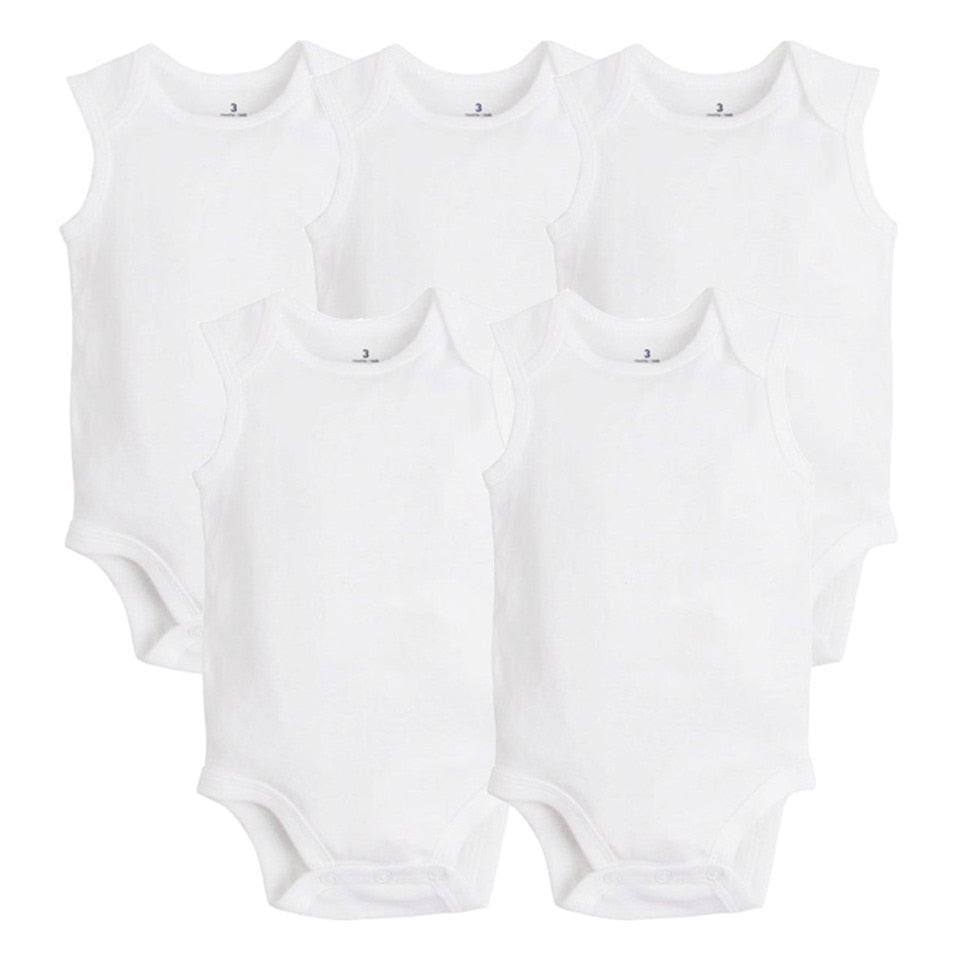 5 Pack sleeveless onesies from Carter's plain white for reborn dolls. 5 pack carter's sleeveless onesies white.