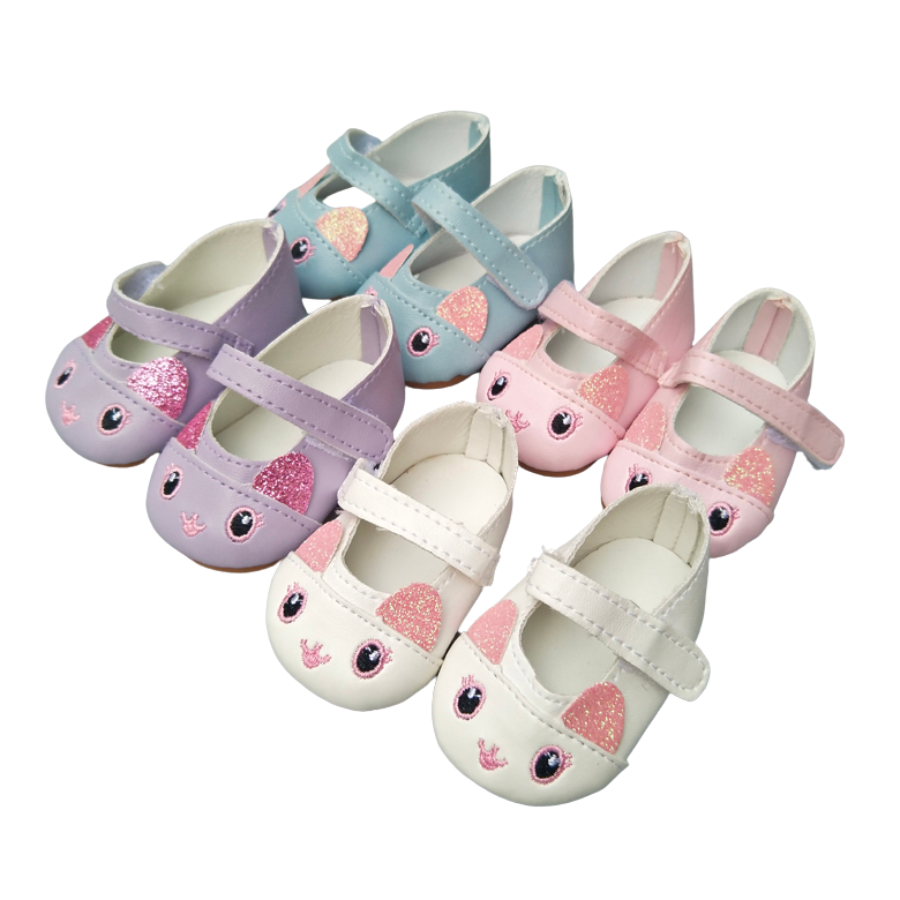 Mary Jane Kitten Shoes for Preemie Mini and Micro Reborn Dolls Reborn Dolls by Sara