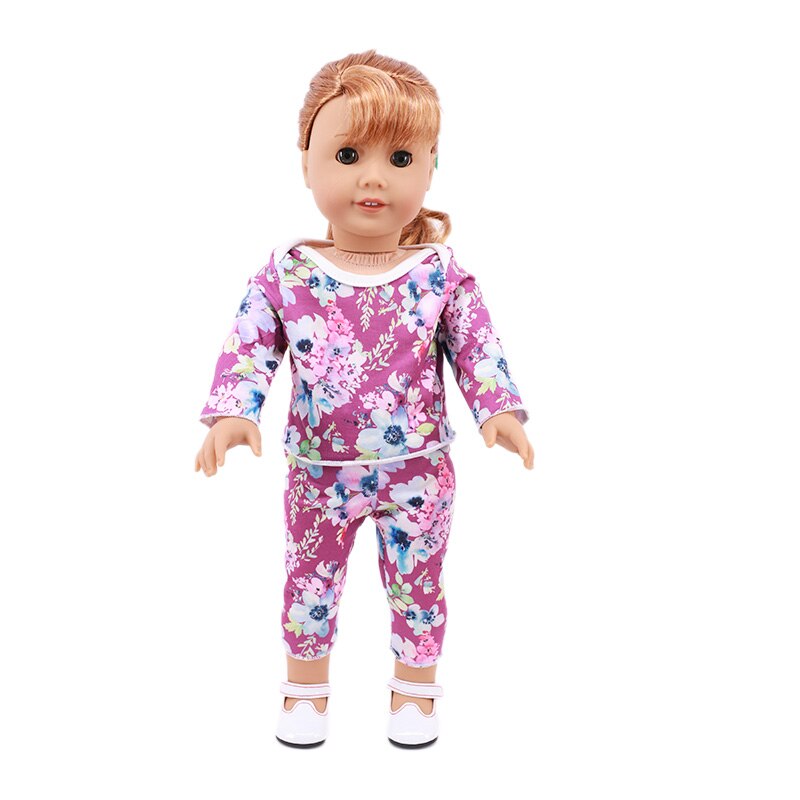 purple boho floral Preemie and small doll pyjamas for micro and mini reborn dolls up to 17" in height, Berenguer babies, American Girl Dolls, Baby Alive, Baby Born, Tink, Twin A, Twin B, Delilah, etc.