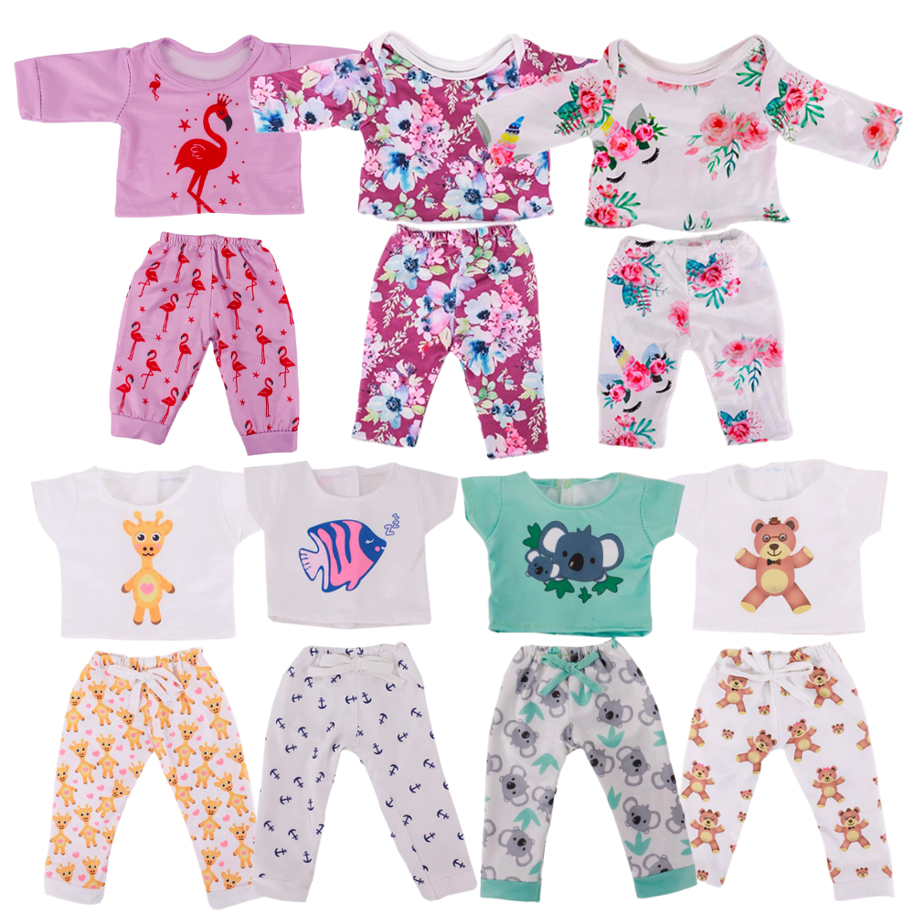Preemie and small doll pyjamas for micro and mini reborn dolls up to 17" in height, Berenguer babies, American Girl Dolls, Baby Alive, Baby Born, Tink, Twin A, Twin B, Delilah, etc.