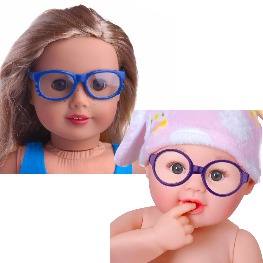 Reborn Baby Glasses Dolly Eyewear American Girl Doll Accessories Reborn Dolls by Sara