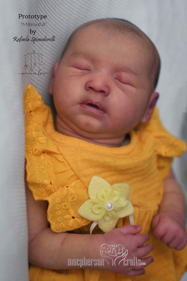 Custom Reborn Doll Manuela by Rafaela Spiandorelli available for adoption.