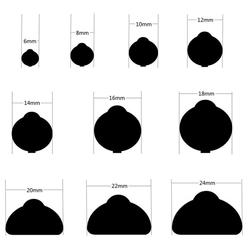 8mm, 12mm, 16mm, 18mm, 20mm, 22mm, and 24mm full round and flat back German glass eyes for reborn dolls. Reborning supplies.