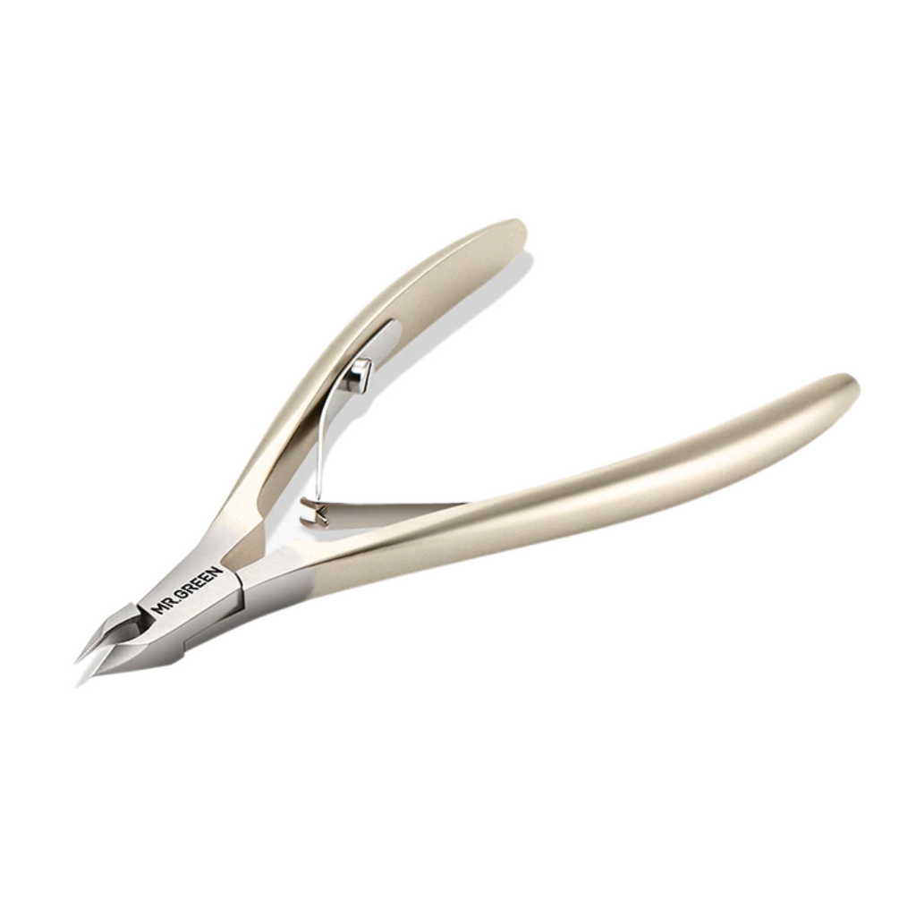 Gold and silver cuticle nippers baby nail clippers for cutting zip ties aka cable ties during reborning.