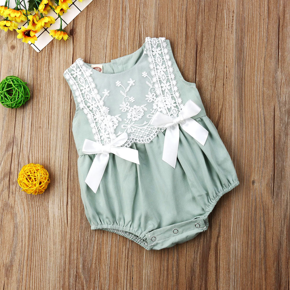 Mint green Spanish baby clothing bubble romper for reborns and babies: reborn doll clothing